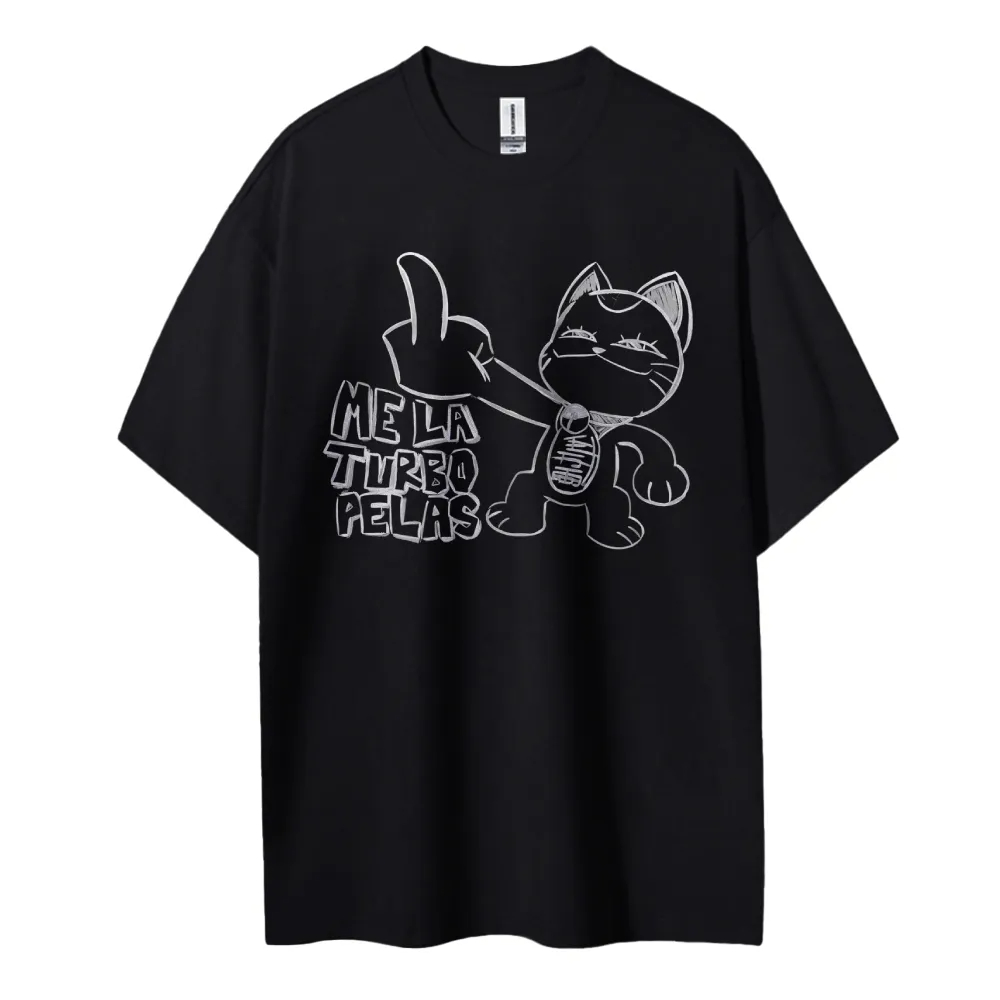Anime Merchandise Store In Japan - Dandadan T-Shirt Anime Cat Middle Finger