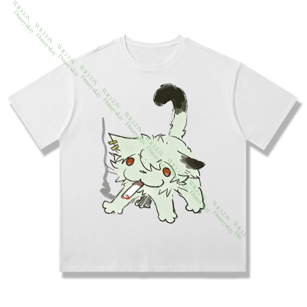 Chainsmoker Cat Yaniko Satou C - đánh giá và giá Anime Merchandise T Shirt