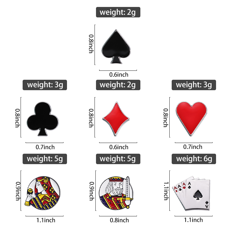Playing Cards Enamel Pins Cust - đánh giá và giá Themed Playing Card