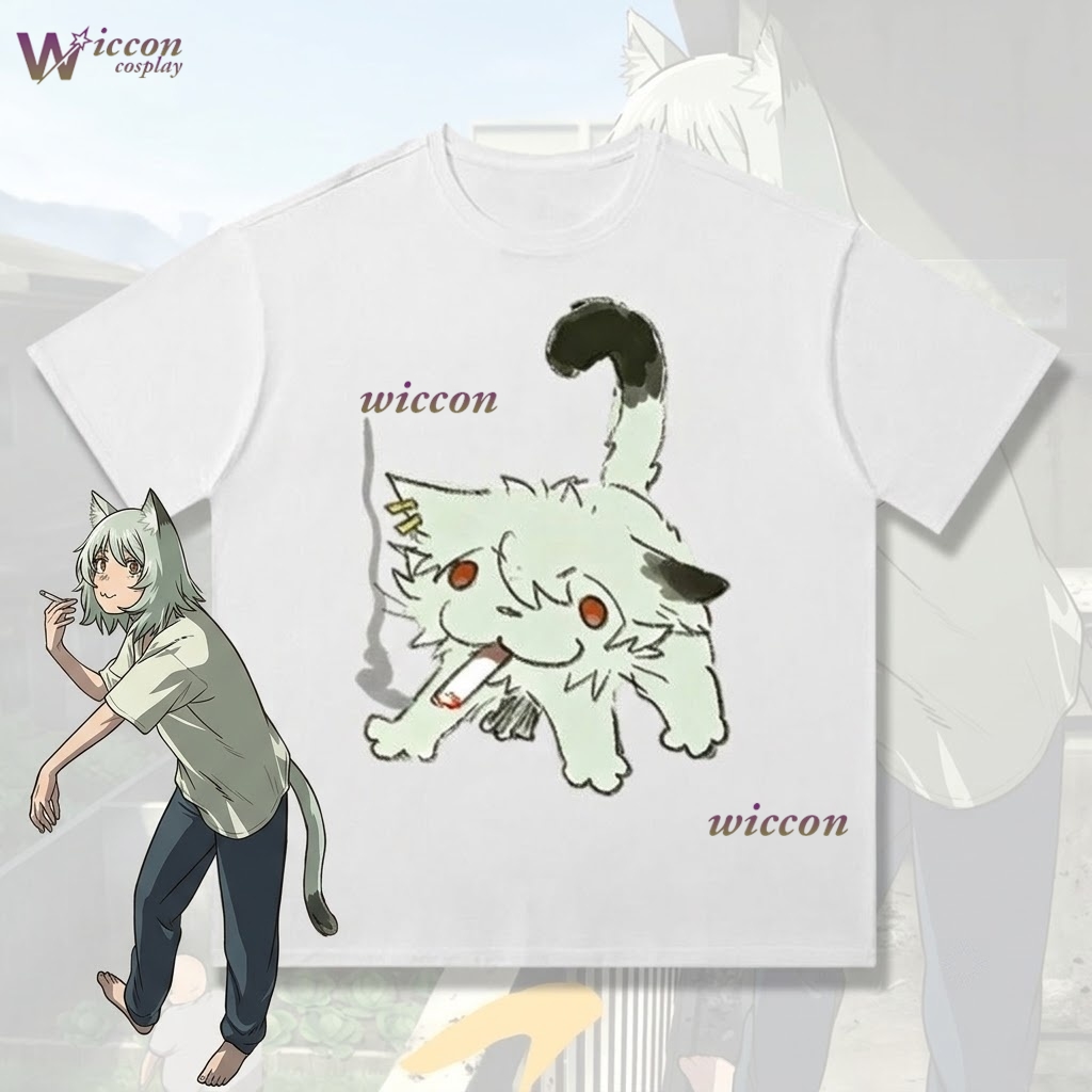 YesOk Chainsmoker Cat Yaniko S - đánh giá và giá Anime Merchandise T Shirt
