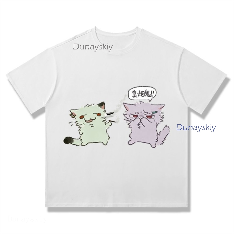 YesOk Chainsmoker Cat Yaniko S - đánh giá và giá Anime Merchandise T Shirt
