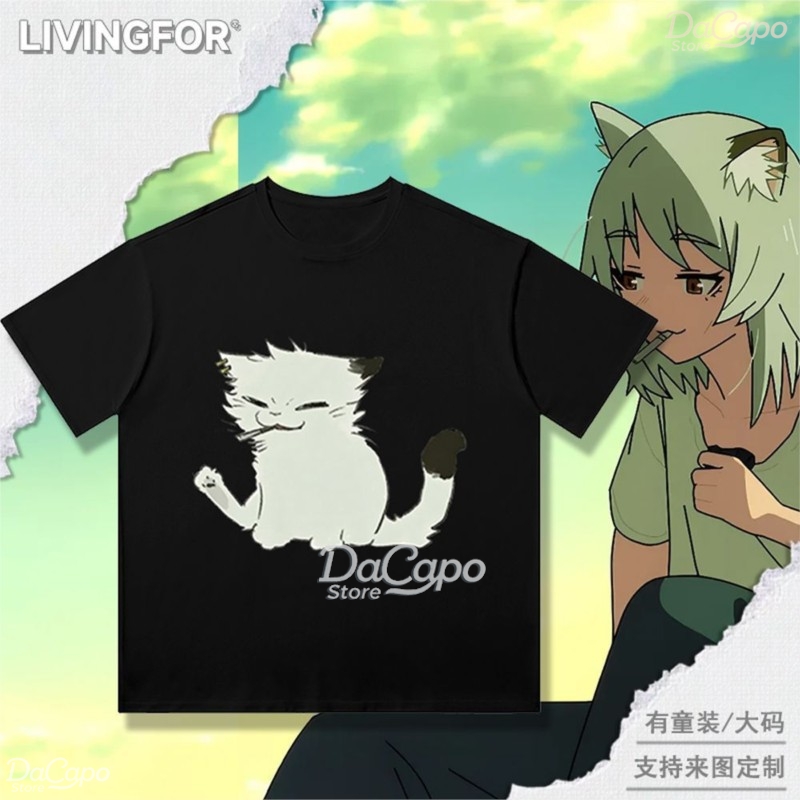 Chainsmoker Cat Yaniko Satou C - đánh giá và giá Anime Merchandise T Shirt
