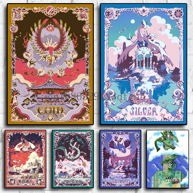 Pokemon Retro Cartoon Poster C - đánh giá và giá Pokemon Anime Merchandise