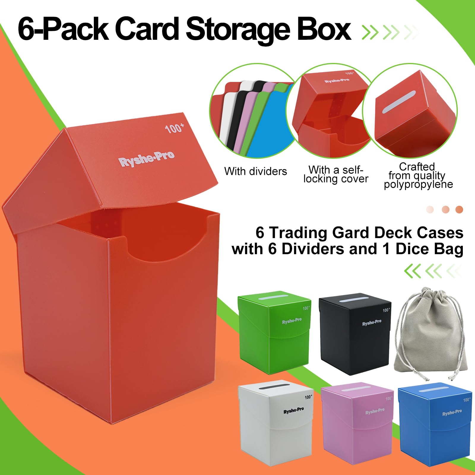 TCG Deck Box for 100+ Cards Co - đánh giá và giá Themed Playing Card