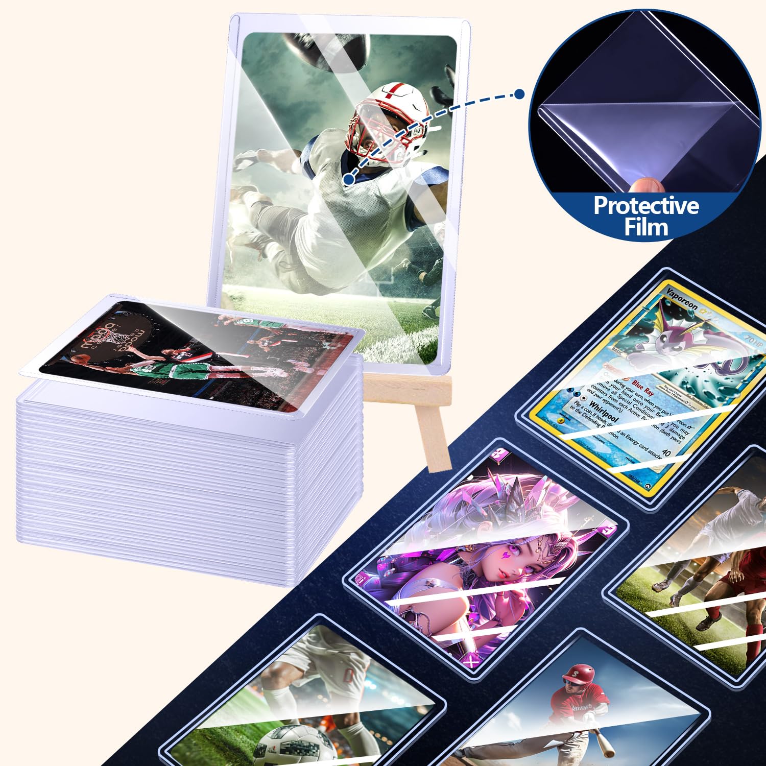 25-50pcs Hard Card Sleeves Ant - đánh giá và giá Collector Card Sleeve