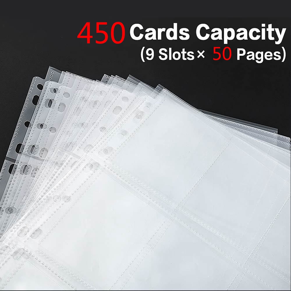 50 Pages 450 Pockets Single Si - đánh giá và giá Collector Card Sleeve